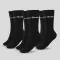 3/4 ponožky 3Pack černé - (L/XL) - GymBeam