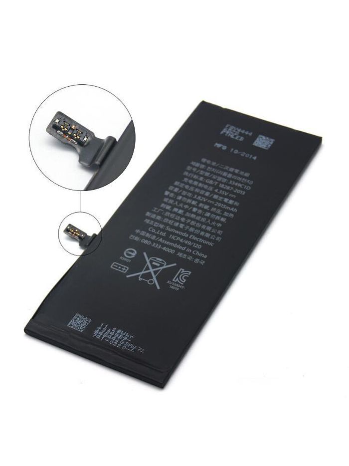 Batería puede usarse con iPhone 6 Plus, Li-Polymer, 3.82 V, 2915
