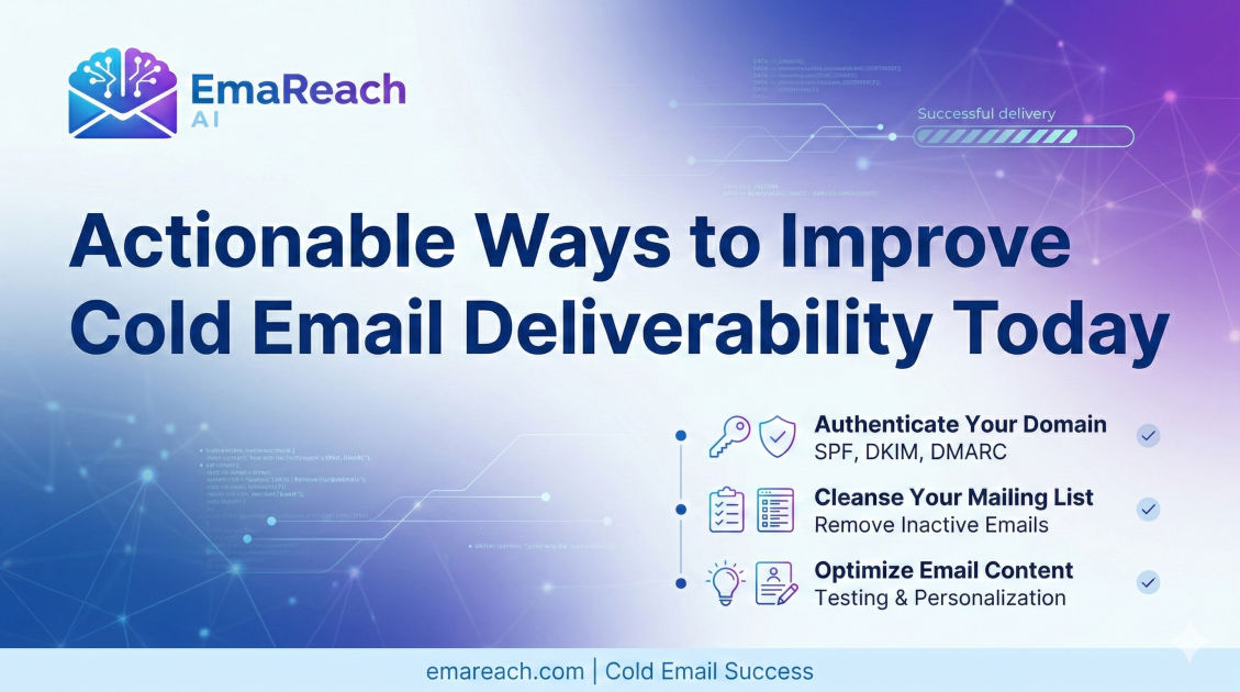 Actionable Ways to Improve Cold Email Deliverability Today