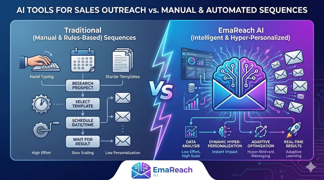 AI Tools for Sales Outreach vs Manual Automated Email Sequences