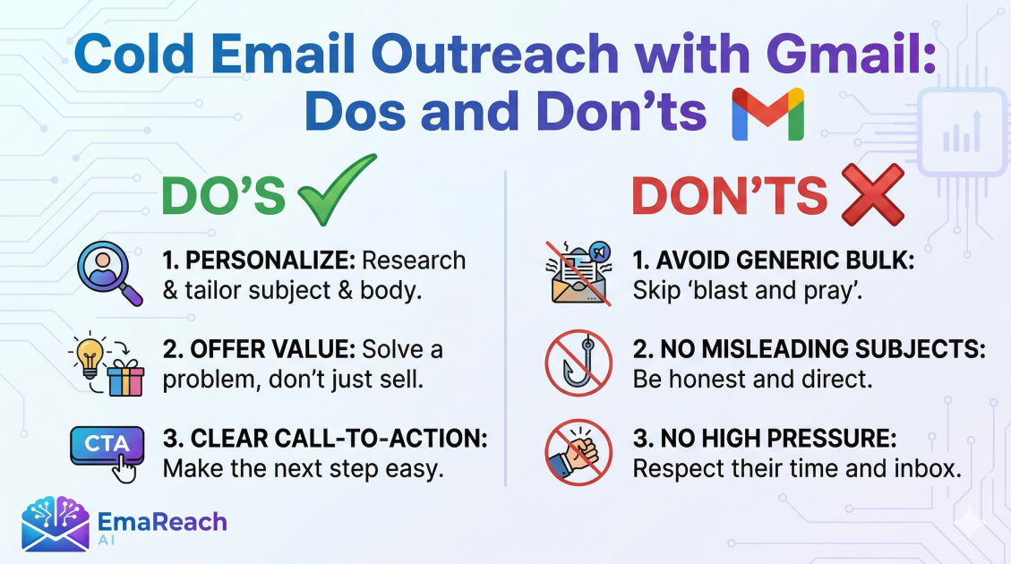 Cold Email Outreach with Gmail: Dos and Don'ts