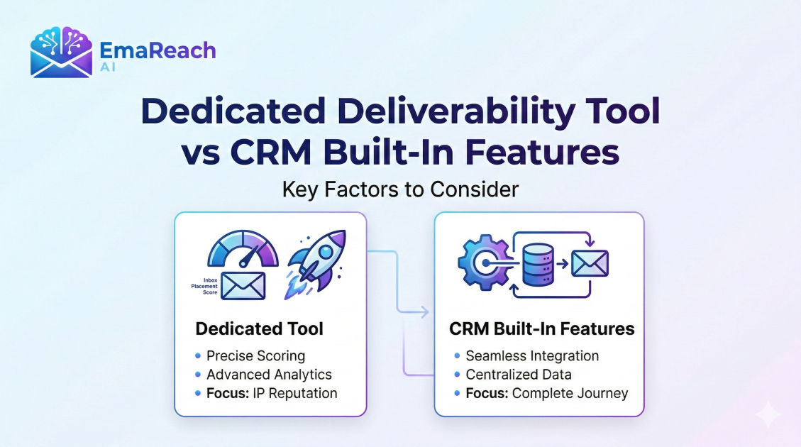 Dedicated Deliverability Tool vs CRM Built-In Features
