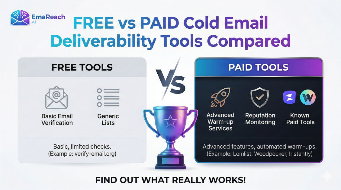 Free vs Paid Cold Email Deliverability Tools Compared