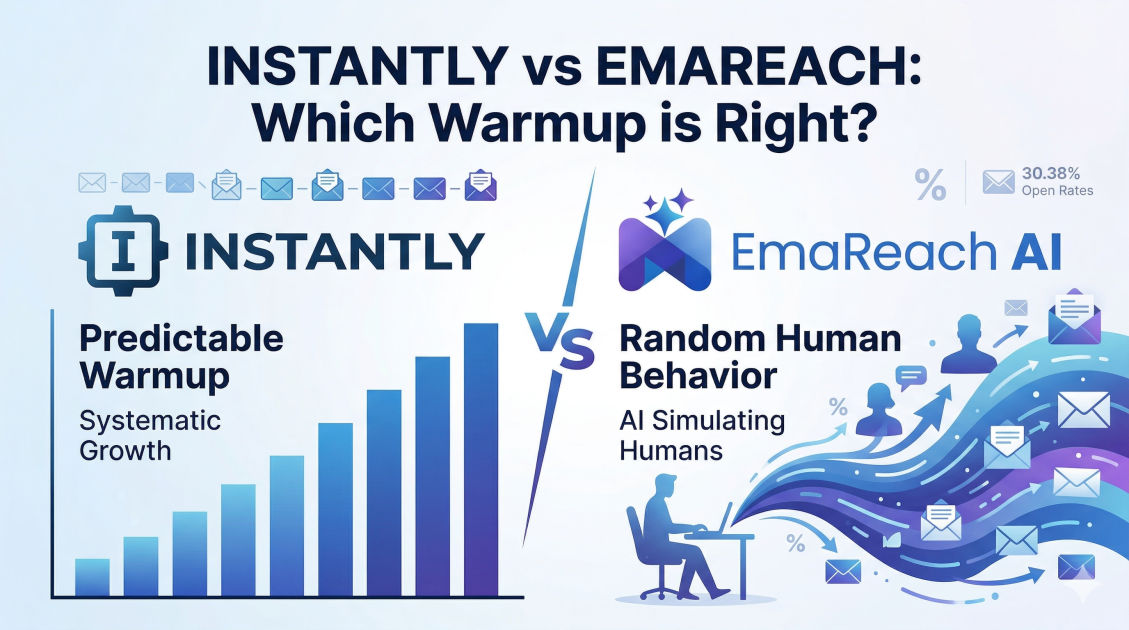 Instantly vs Emareach: Predictable Warmup vs Random Human Behavior