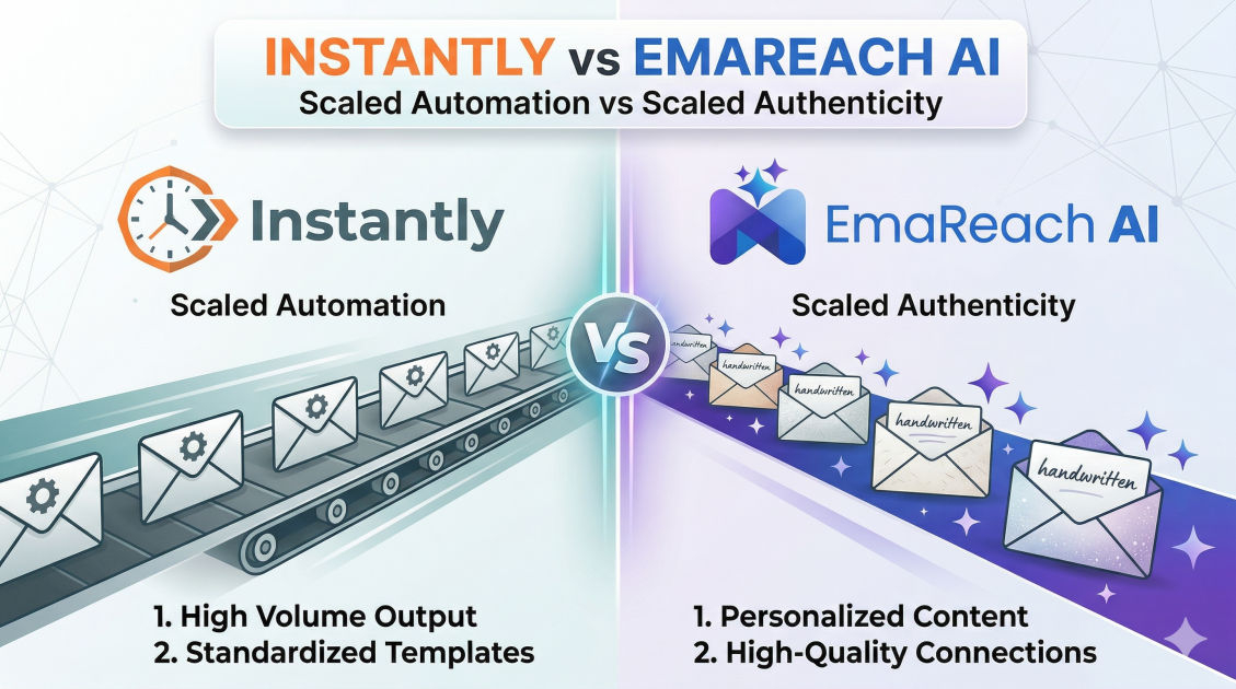 Instantly vs Emareach: Scaled Automation vs Scaled Authenticity