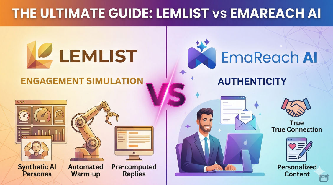 Lemlist vs Emareach: Engagement Simulation vs Authenticity
