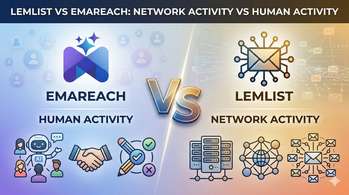 Lemlist vs Emareach: Network Activity vs Human Activity