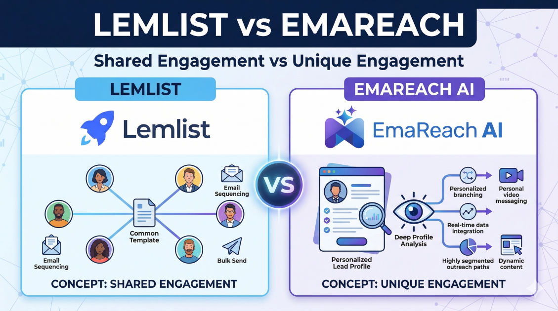 Lemlist vs Emareach: Shared Engagement vs Unique Engagement