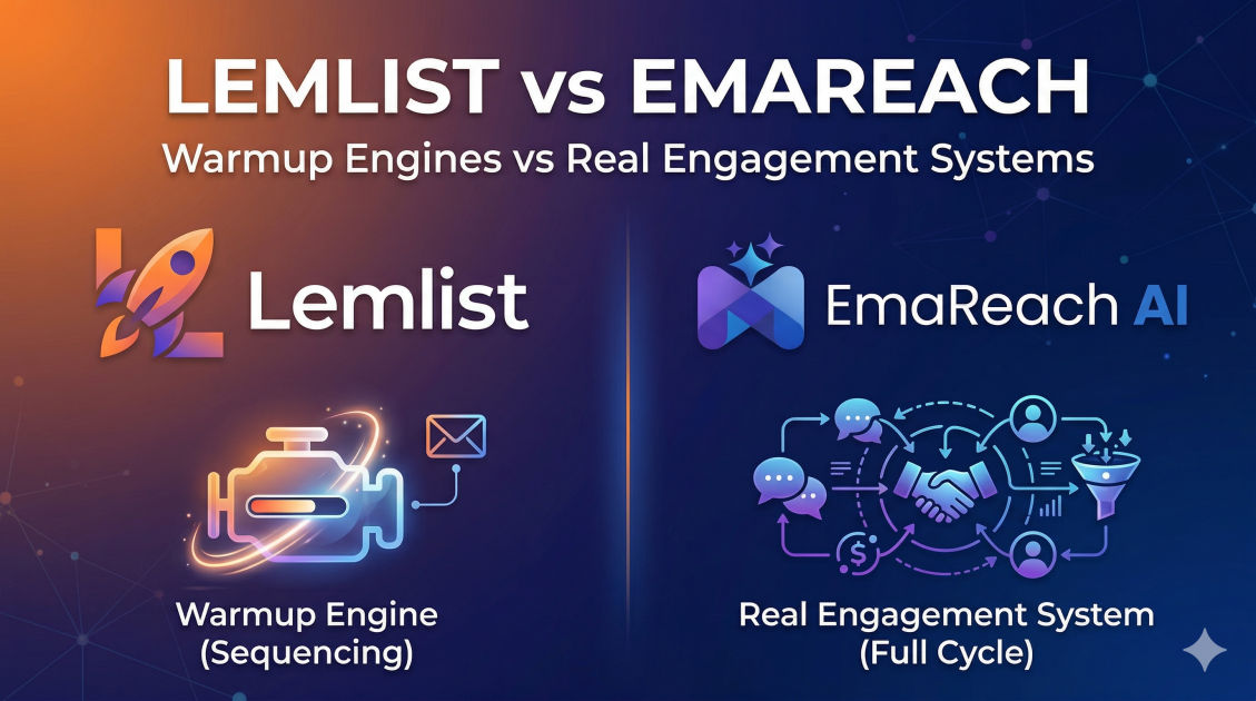 Lemlist vs Emareach: Warmup Engines vs Real Engagement Systems