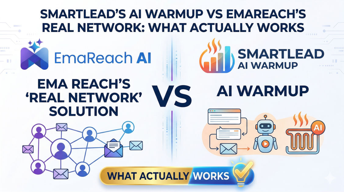 Smartlead’s AI Warmup vs Emareach’s Real Network: What Actually Works