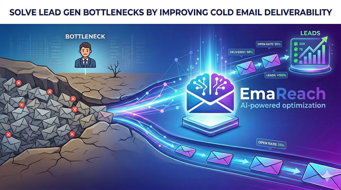 Solve Lead Gen Bottlenecks by Improving Cold Email Deliverability