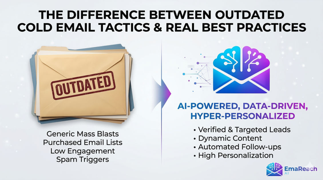 The Difference Between Outdated Cold Email Tactics and Real Best Practices