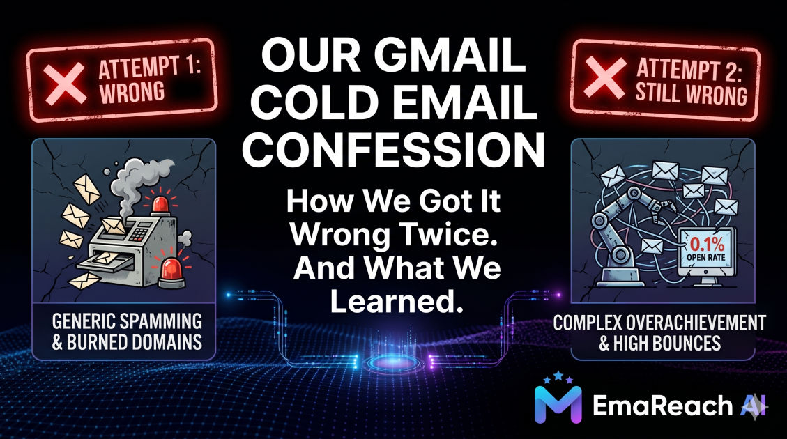 The Gmail Cold Email Tool Confession from a Team That Got It Wrong Twice