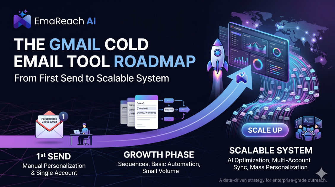 The Gmail Cold Email Tool Roadmap from First Send to Scalable System