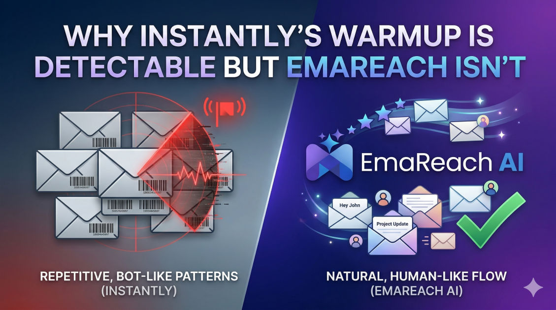 Why Instantly’s Warmup is Detectable but Emareach Isn’t