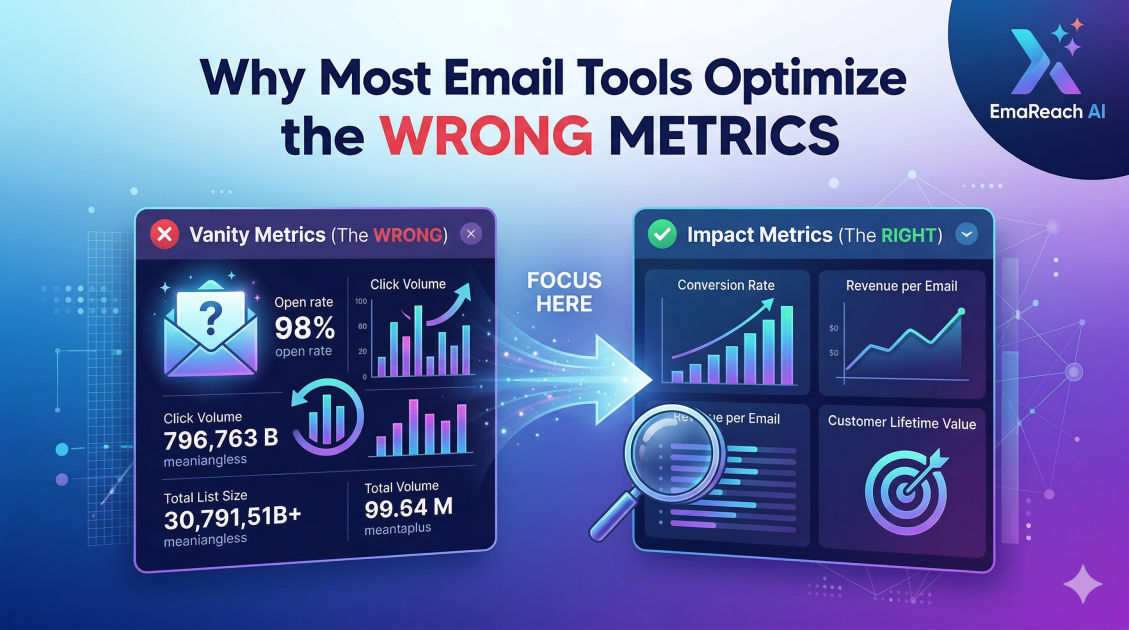 Why Most Email Tools Optimize the Wrong Metrics