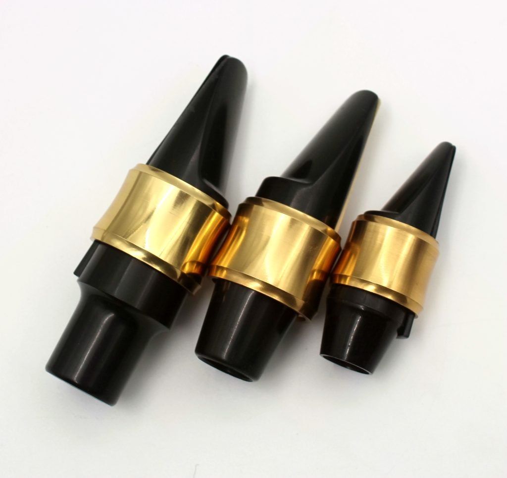 EM Ring Ligature with Cap for Hard Rubber Saxophone Mouthpiece Gold