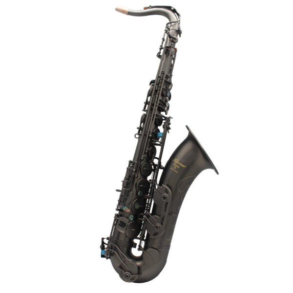 EM Imperium Professional matte black Tenor Saxophone with dragon