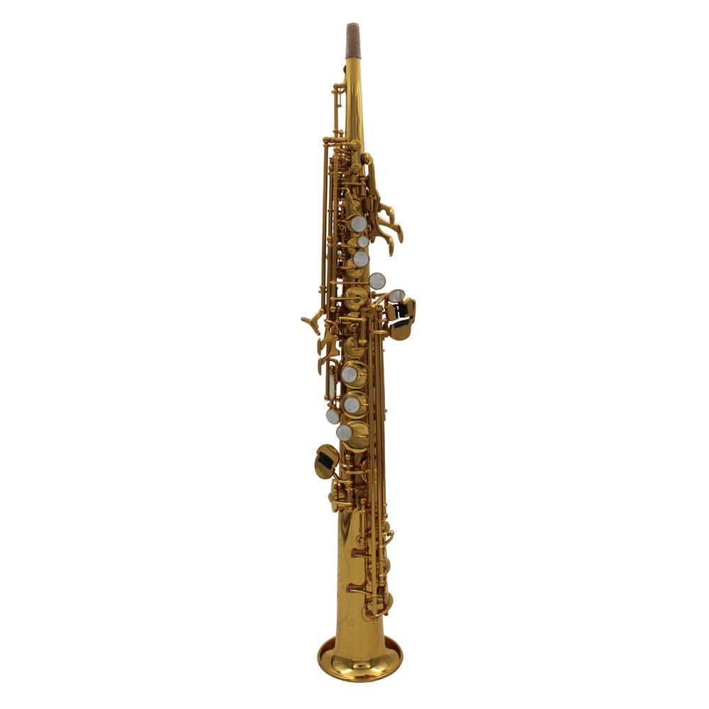 Eastern music neck built in type one piece straight soprano saxophone