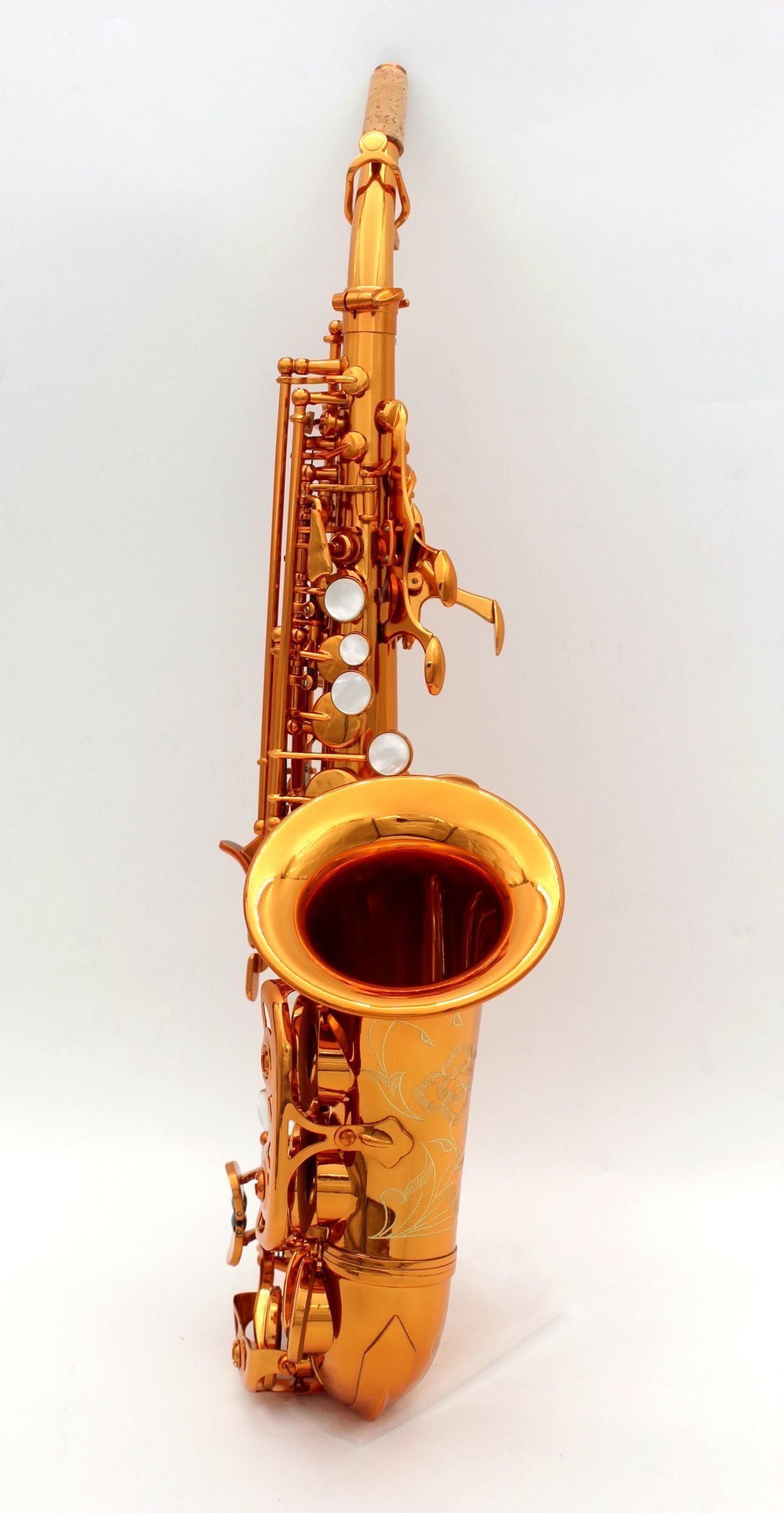 Eastern music pro use Yani style bourbon lacquered Curved Soprano