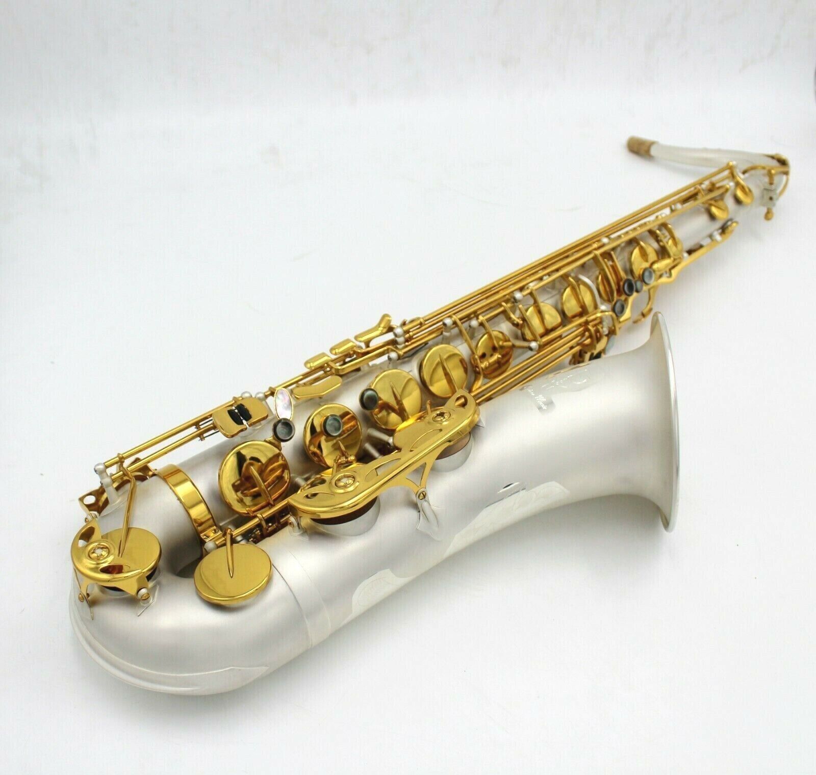 Eastern Music B flat pro use satin silver plated gold key tenor