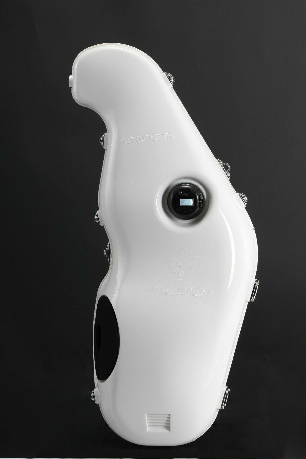 White Electronic Tenor Saxophone Mute Silencer Sax Partner for sax