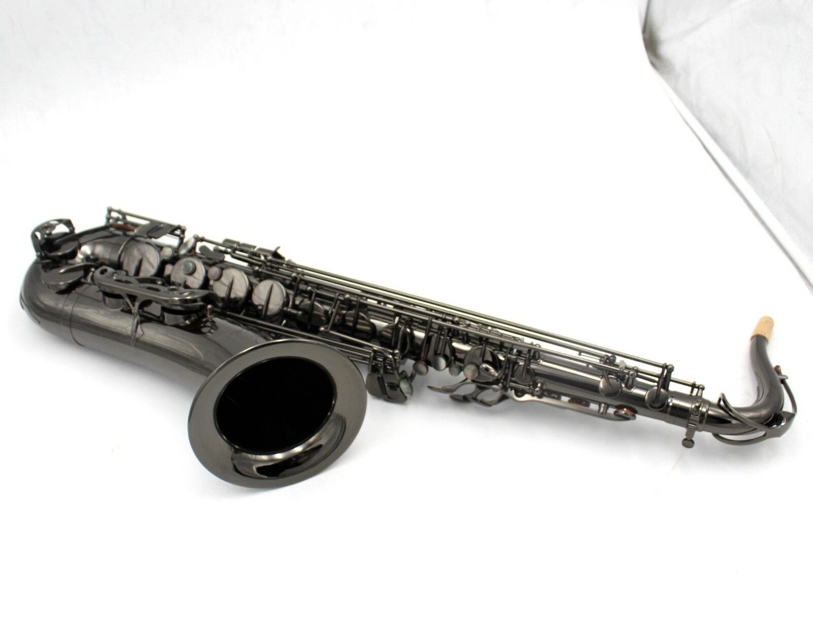 Eastern Music Pro Full Body And Keys Black Nickel Tenor Saxophone Tenor Sax Eastern Music