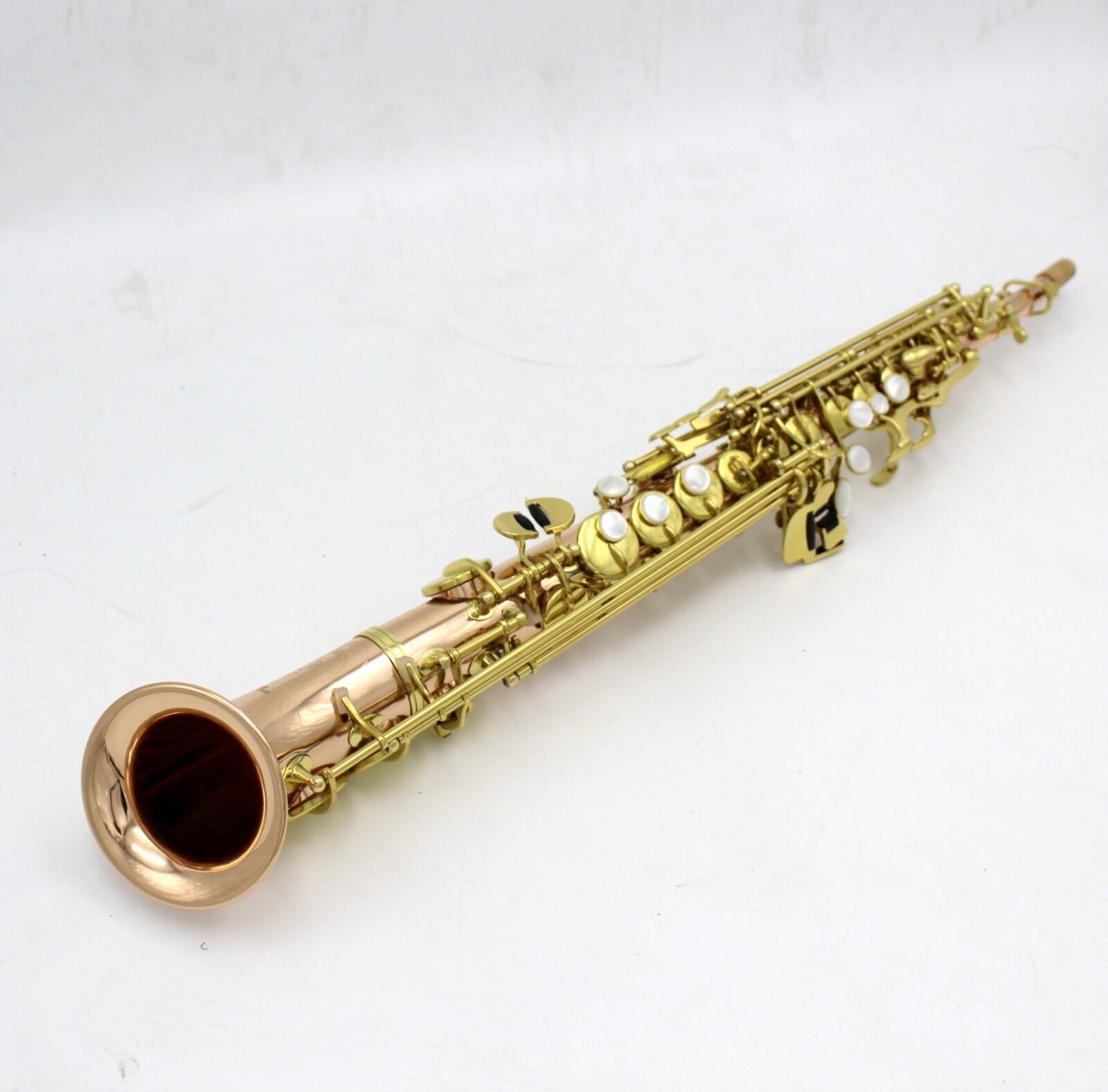 Eastern Music copper body J type curved bell soprano saxophone saxello on sale! Eastern Music