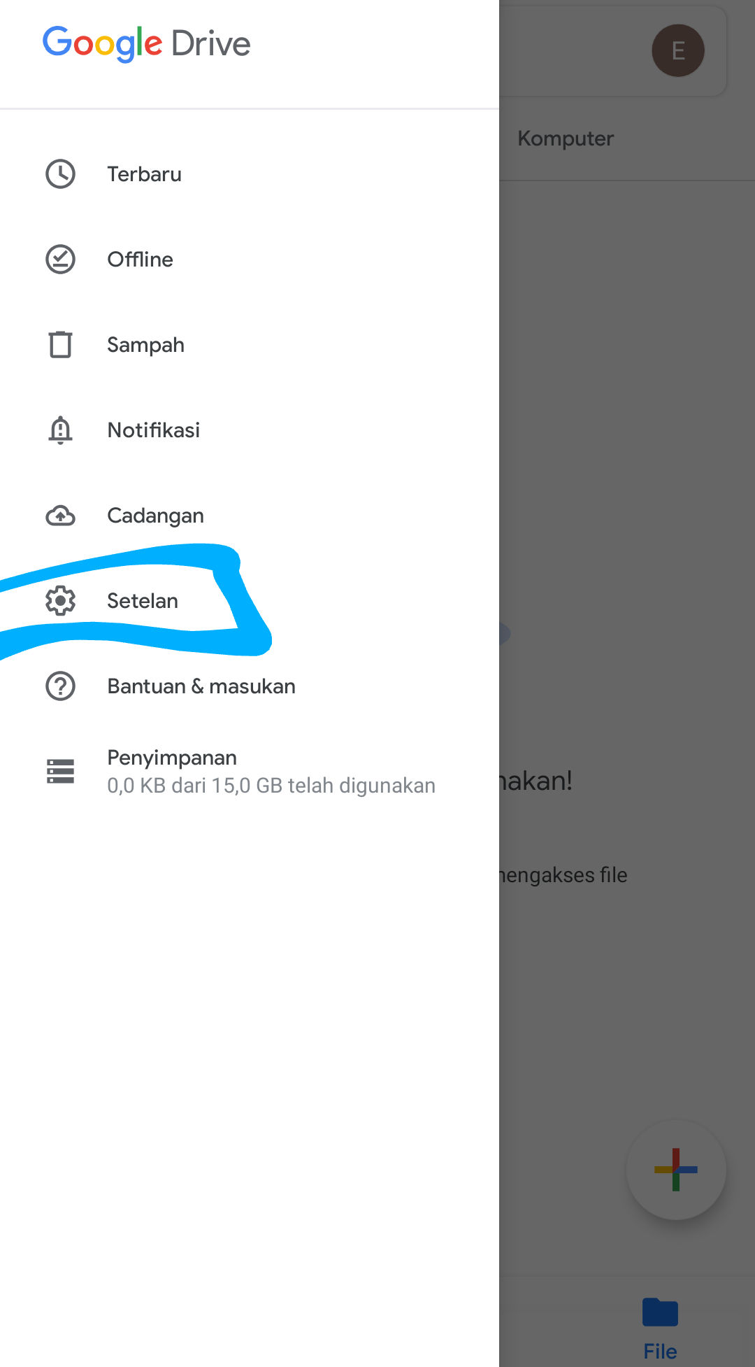 Cara Membuka Cadangan Wa Di Google Drive Dengan Mudah Dan Terbaru . Setelah Itu Anda Ketuk Pada Bagian Opsi Cadangan