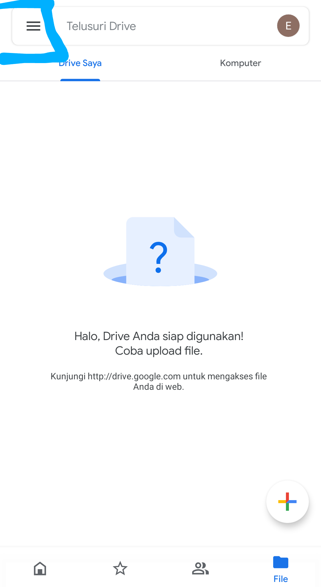 Cara Membuka Cadangan Wa Di Google Drive Dengan Mudah Dan Terbaru Kemudian Anda Mengetuk Pada Bagaian Garis tiga