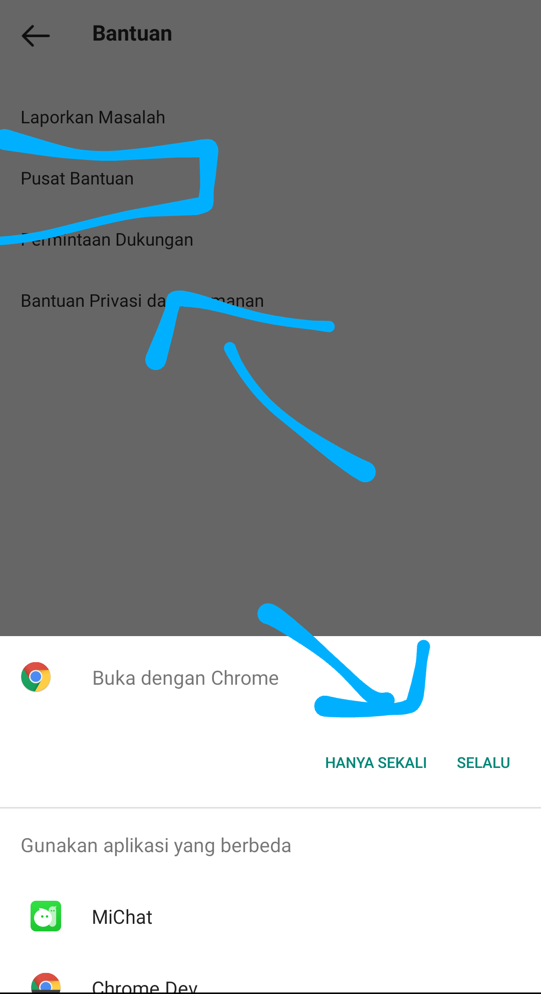 5. Masuk Ke Pusat Bantuan