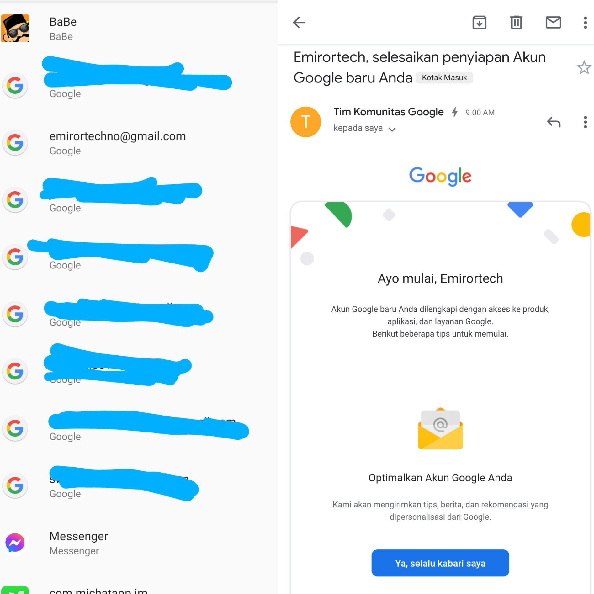 cara masuk gmail tanpa kode verifikasi