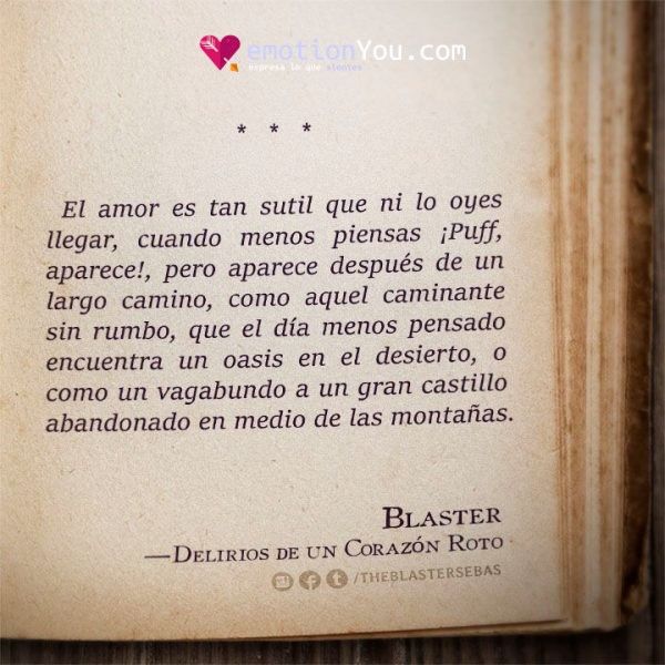 El amor es tan sutil
