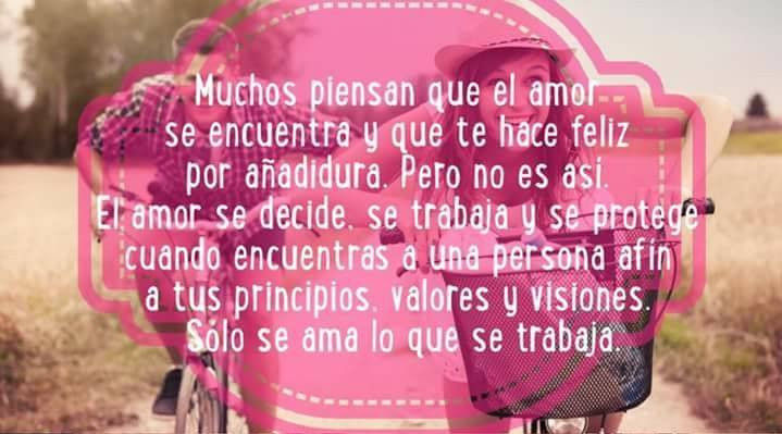 Muchos piensan que el amor se encuentra