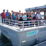 OPEN WATER: Narragansett Bay Insurance Co. employees enjoy a boat tour of the upper Narragansett Bay during a recent company summer outing.  COURTESY NARRAGANSETT BAY INSURANCE CO.