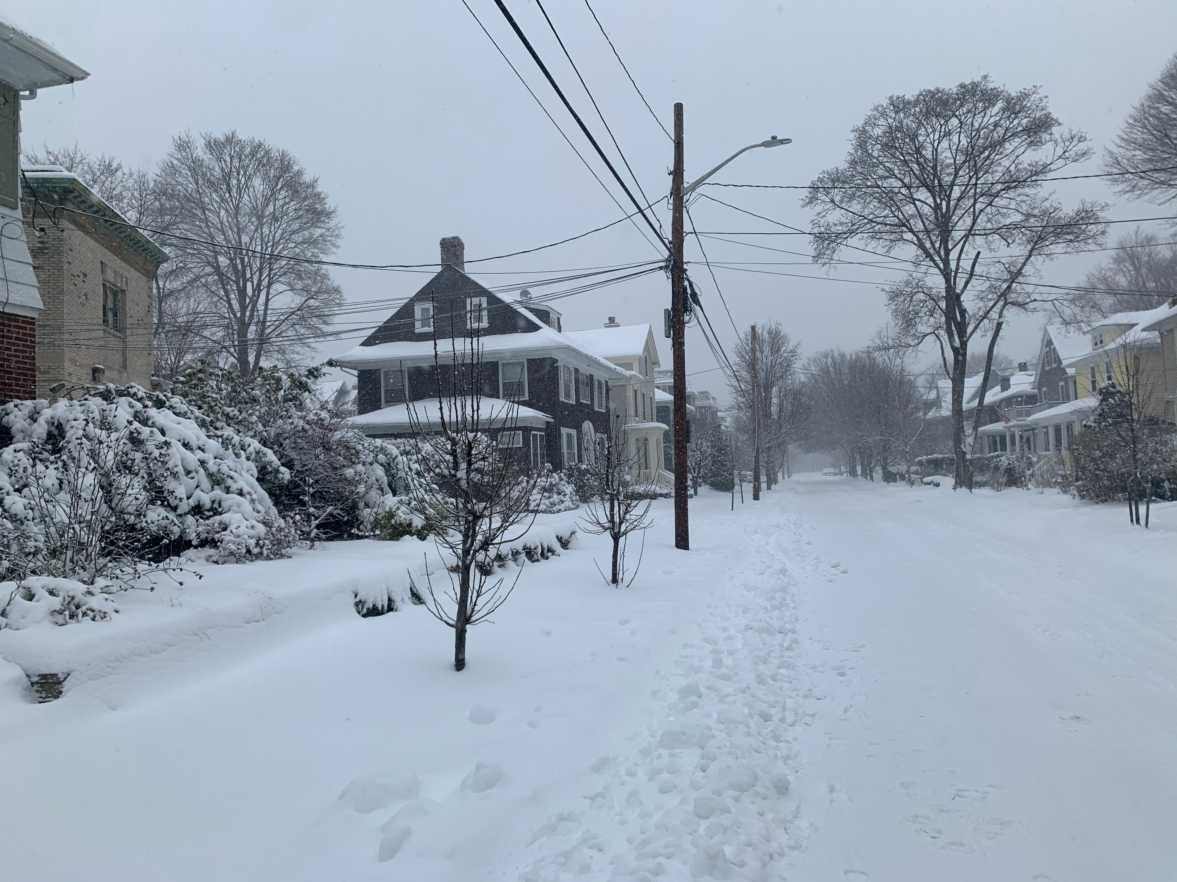 Winter storm brings a range of snow to R.I.