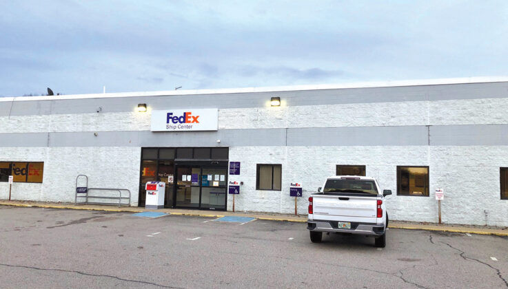 8. 255 Metro Center Blvd. (1988)
OWNER: Four
State Commercial Developers LLC
TENANT:
FedEx Ship Center