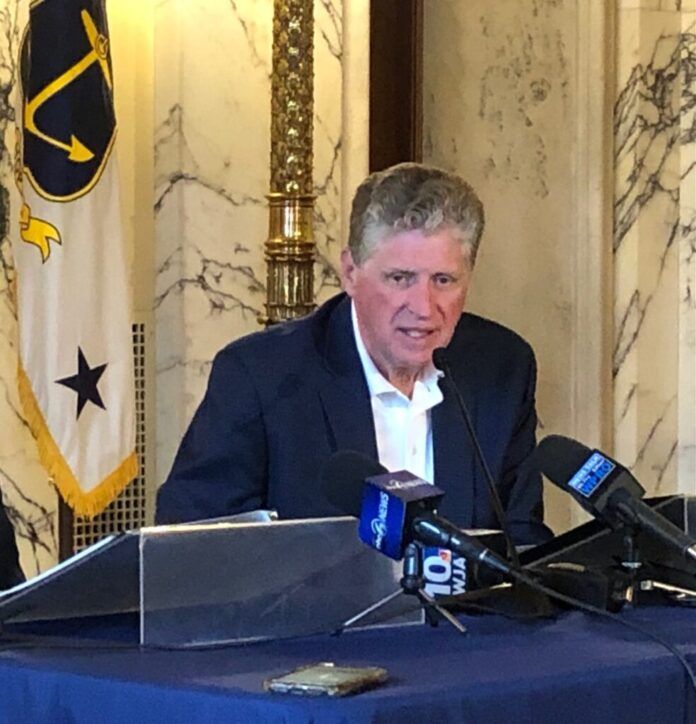 GOV. DANIEL J. MCKEE on Tuesday announced the state would give nonprofits an extra 60 days to renew their tax-exempt status with the state. /PBN FILE PHOTO/CASSIUS SHUMAN