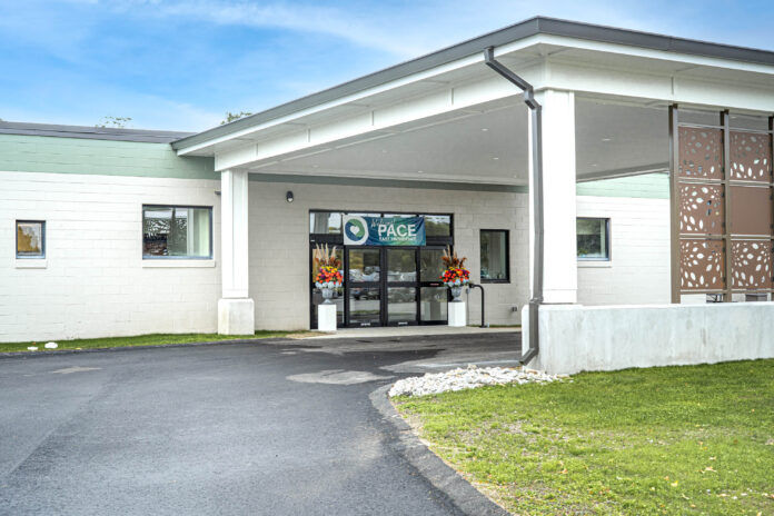 PACE Organization of Rhode Island opened its new combination headquarters, health clinic and adult day center on Thursday morning at 10 Tripps Lane in East Providence, a 60,000-square-foot building that was formerly a bank operations office. / COURTESY PACE-RI PACE Organization of Rhode Island opened its new combination headquarters, health clinic and adult day center on Thursday morning at 10 Tripps Lane in East Providence, a 60,000-square-foot building that was formerly a bank operations office. / COURTESY PACE-RI