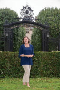 FIRM BELIEF: Kelli J. Armstrong is the first lay president and the eighth overall of Salve Regina University, a Catholic liberal arts school in Newport founded by the religious order Sisters of Mercy. Armstrong says it’s important for lay presidents to believe in, commit to and embrace the mission of the institution they are leading. / PBN PHOTO/DAVE HANSEN