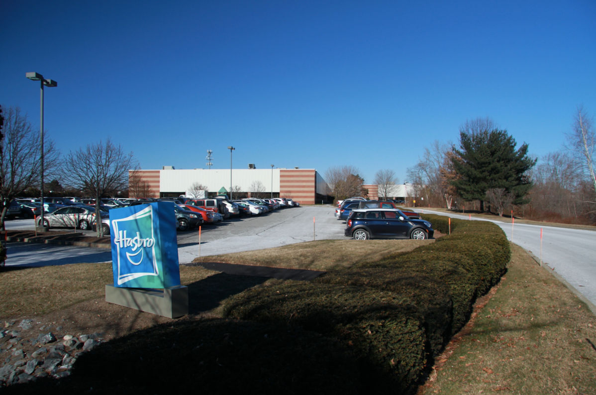 ZOLL MEDICAL CORPORATION bought a 117,360-square-foot commercial property at 200 Narragansett Park Drive in East Providence that’s now occupied by Hasbro Inc. The property was purchased recently from Paolino Properties LP. / COURTESY PAOLINO PROPERTIES LP