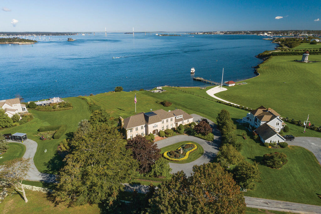 6 La Sanctuaire | 11 Ridge Road | Newport  Price: 13,970,000 | Date Sold: Dec. 14, 2021 | Buyers: T. Roseanne Williams and Dennis Williams | Sellers: Frank Sciuto and Marcus Real Estate Holdings LLC | BrokerS: Gustave White Sotheby’s International Real Estate (buyer); Lila Delman Compass (seller) | Year Built: 1980 | Bathrooms: 5 full, 1 half | Bedrooms: 5 | Living Space: 5,994 square feet | Previous Price: Assessed at $6,701,900 in 2021 / COURTESY LILA DELMAN COMPASS