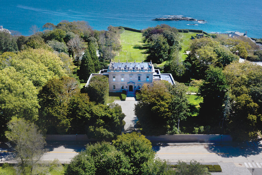 1 Clarendon Court | 626 Bellevue Ave. | Newport  Price: $30,000,000 | Date Sold: Sept. 1, 2021 | Buyer: 626 Bellevue Holdings LLC | Seller: Clarendon Court Trust | Broker: Gustave White Sotheby’s International Realty (buyer and seller) Year Built: 1903 | Bathrooms: 8 full, 1 half | Bedrooms: 9 | Living Space: 11,579 square feet | Previous Price: Sold for $13,126,000 in 2012 / COURTESY MIKE OSEAN