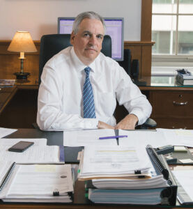 UNCONVINCED: R.I. Attorney General Peter F. Neronha said in his rejection of the Lifespan-Care New England merger that he didn’t know what Brown University’s role was in the proposal. / PBN FILE PHOTO/RUPERT WHITELEY