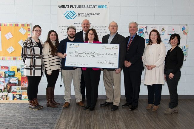 Rockland Trust donates $10K to Boys & Girls Clubs of Providence