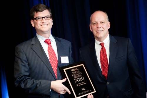 Honoree Eric Shorr, President & Founder of PC Troubleshooters Inc., and PBN Publisher, Roger Bergenheim