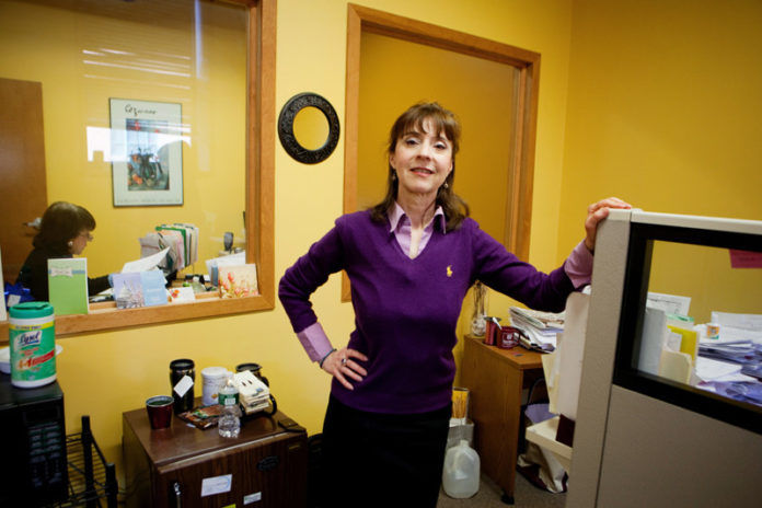 POSITION FILLED: Kerry M. Tracey sees her business as a barometer for the local economy. Hiring, on both a permanent and temporary basis, is up. / PBN PHOTO/RUPERT WHITELEY POSITION FILLED: Kerry M. Tracey sees her business as a barometer for the local economy. Hiring, on both a permanent and temporary basis, is up. / PBN PHOTO/RUPERT WHITELEY