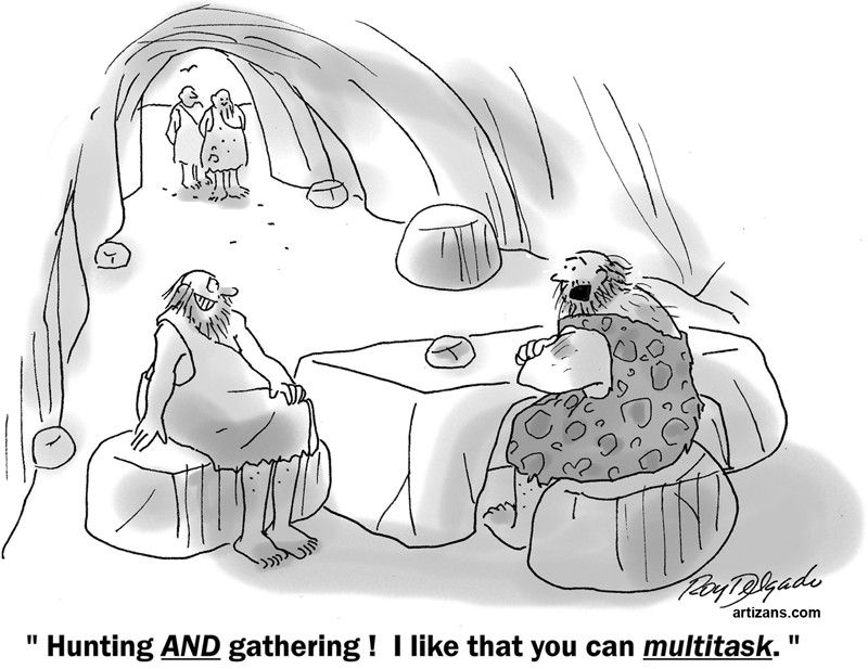 Editorial Cartoon: Multitasking