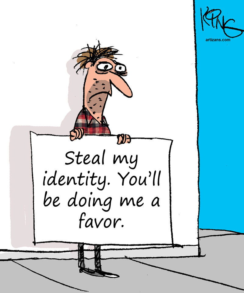 identity theft funny