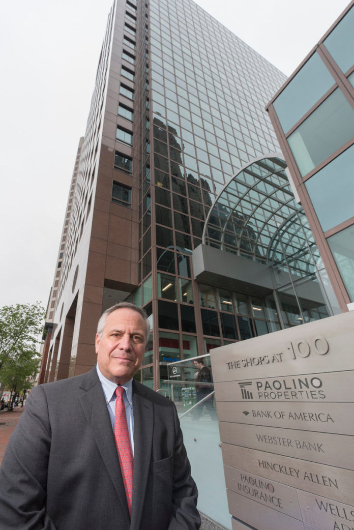 JOSEPH R. Paolino Jr. is shown in front of Paolino Properties headquarters at 100 Westminster St. in Providence.
/ PBN FILE PHOTO/MICHAEL SALERNO JOSEPH R. Paolino Jr. is shown in front of Paolino Properties headquarters at 100 Westminster St. in Providence.
/ PBN FILE PHOTO/MICHAEL SALERNO